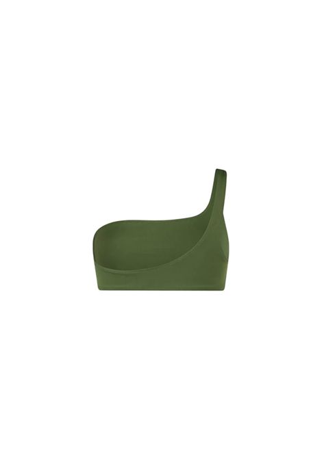 Costume donna Celestine MC2 Saint Barth 00019H Verde top monospalla tinta unita militare MC2 SAINT BARTH | Costume | CELESTINE00019H52